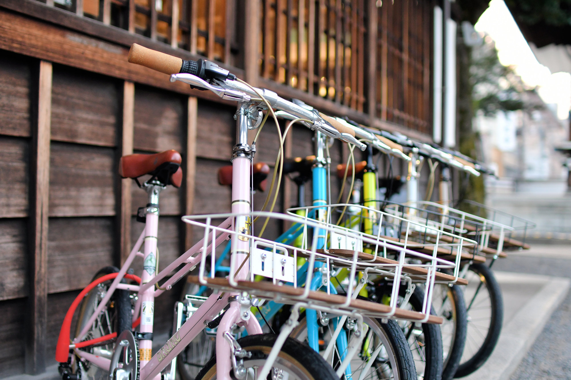 Rental bicycles in Amanohashidate
